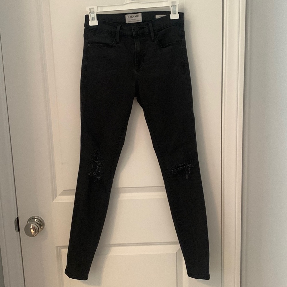 FRAME le high skinny denim